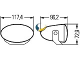 Zusatzscheinwerfer Fernlicht oval mit H7 FF50 - Zusatzscheinwerfer Universal