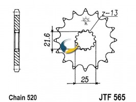 jtsprockets Ritzel 15 Z Teilung 520 F 565-15