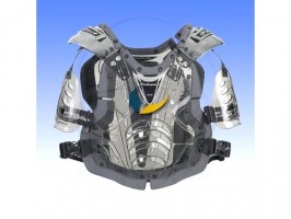 Brustpanzer Junior XP2 schwarz/silber Polisport