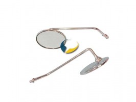 Spiegel rund chrom links BA19-H0014-L