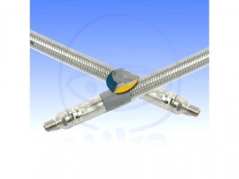 Stahlflex Leitung Vario 34CM transparent ummantelt
